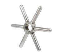 HOUDERCO Stainless Steel Snowflake Cup Washer Head Multi-angle Water Discharge and Easy to Clean Features for Coffee Shop and Restaurant Use, Suitable for Red Wine and Coffee Cups