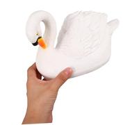 HOUDERCO Swan Sculpture Decor with Stable Base Realistic Swan Figurine for Outdoor Garden Patio Backyard and Public Landscape Decoration Easy Installation and Sophisticated Craftsmanship