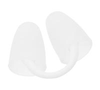 HOUDERCO Swimming Nose Clip Silicone Nose Plugs Waterproof Easy to Clean Ergonomically Shaped for Family Beach Outings and Swimming White