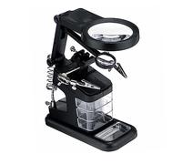 HOUDERCO Tabletop Soldering Station Magnifier Led Magnifier Station Magnification for Repair