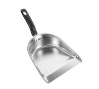 HOUDERCO Thickened Stainless Steel Handheld Dustpan for Home Cleaning Household Garbage Collector Capacity Versatile Tool for Easy Cleaning of Pet Food Rice and More