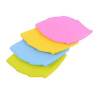 HOUDERCO Toothbrush Cover Caps Silicone 4pcs Maple Leaf Shape Toothbrush Covers Assorted Colours for Travel Home Camping School 100ml Water Mug