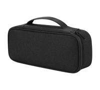 HOUDERCO Travel Electronic Organizer Bag for Cords and Cables, Portable Digital Cable Storage Pouch with Smooth Zipper Design and New Jacquard Fabric, for Outdoors and Backpack Use Black