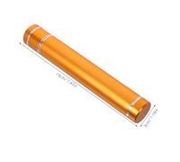 HOUDERCO Travel-Friendly Aluminum Alloy Cigar Case with Airtight Seal Lightweight and Single Cigar Holder Tube for Men Portable Pocket-Sized Storage for Outdoor Use and Freshness