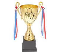 HOUDERCO Trophy and in Cup Prizes Sports Competitions Multi-function for with Sturdy Metal Plastic Construction, Shiny Golden and Black Award Trophy Suitable for Sports Accessories
