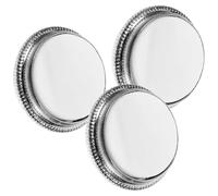 HOUDERCO Trumpet Valve Finger Buttons Replacement Caps to Key Accuracy and Lasting Performance 3pcs Made of Sturdy Zinc Alloy White Finish for Trumpet Musical Instruments