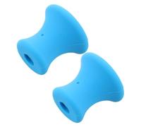 HOUDERCO Tuning Fork Base with Stable Weighted Support 2pcs Rubber Blue Portable Sound Therapy Accessory for Meditation and Yoga Studio for Relaxation Sessions