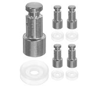 HOUDERCO Universal Replacement Rubber Stainless Steel High Temperature Resistance 5 Sets Cooker Float Valves with Sealing 4l 5l 6l Sturdy for Electric Pressure Cooker Parts for Kitchen
