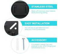 HOUDERCO Universal Wall-mounted Monitor Bracket Stand for 14-24 Inch Lcd Screens, Adjustable Angle Stainless Steel Computer Display Holder for Home and Office Use