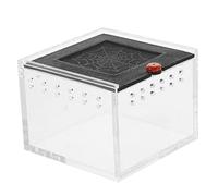 HOUDERCO Viewing Reptile Feed Boxes Acrylic Habitat with All-round Ventilation Design Stable Ventilation System Vertical Terrarium for Geckos and Spiders