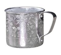 HOUDERCO Vintage and Unique Creative Design, for Holding Cold Drinks Tin Mug with Handle, Stylish Retro Style and Distinctive Presentations Beer to Lattes or Coffees