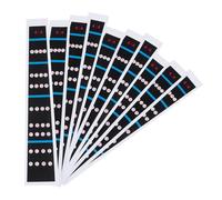 HOUDERCO Violin Intonation Sticker 10pcs Paper Fingerboard Decal for 4/4 Size Violin Peel and Cling to Fretboard Ensure Coherence of Practice and Professionals