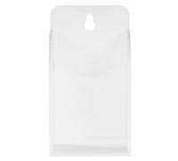 HOUDERCO Wall Mounted Acrylic Remote Control Holder for Nightstand and Coffee Table, Sturdy and Safe Storage Box for Remotes and Small Essentials with Modern Aesthetic Design