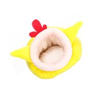 HOUDERCO Warm Cartoon Nest Chick Style for Hamster Hedgehog Comfortable Sleep Bed Winter Pet Warm Bed Animal Pet Supplies