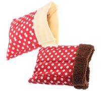 HOUDERCO Warm Multi-purpose Cotton Nest Pet Bed for Small Animals Such as Squirrel and Rabbit with Printed Design, Suitable for Couch and Floor Use, Super Cute and Color