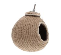 HOUDERCO Warm Parrot Nest Delicate Ball Shaped Bird House for Birds Easy to Install Coconut Breeding Nest for Lovebirds Canaries Finches and Hummingbirds