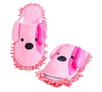 HOUDERCO Washable Chenille Mop Slippers Detachable Floor Cleaning Shoes for Home Office Absorbent Dust Mop Footwear for Hardwood Kitchen Bedroom Practical and Comfortable Floor Cleaners