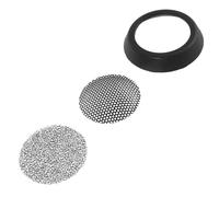 HOUDERCO Washable Reusable Dog Dryer Back Cover Filter Attachment for Pet Hair Dryer Made of Plastic and Cotton, Suitable for Professional Salons and Cleaning, Black Protective Blower Cap