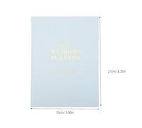 HOUDERCO Wedding Planning Notebook for Bride and Couple with Wedding Countdown and To-do List Organizer Paper Notepad for Engagement