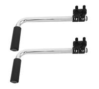 HOUDERCO Wheelchair Handle Extension 2Pcs Sturdy Stainless Steel Push Handle Replacement for Elderly and Disabled Adults Suitable for Transport and Drive Wheelchairs