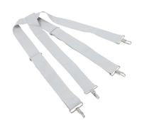 HOUDERCO Wide 5cm Drum Drum Shoulder Strap with Metal Hooks Double Shoulder Percussion Belt for Snare Grey Cross Strap Accessories