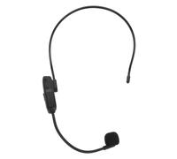HOUDERCO Wireless Microphone Headworn Condenser Mic with Automatic Connection and USB Charging Cable, Easy to Carry for Teaching and Performing Arts in Black Abs Material