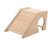 HOUDERCO Wooden Ladder Toy for Hamster House Ladder Climb in Cage Small Animal Toys Gerbils Mice