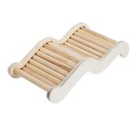 HOUDERCO Wooden Rat Ladder for Small Animals and Gerbils, Multi-purpose Hamster Climbing Ladder for Pet Playing, Sturdy Design That Reduces Damage Random Color
