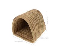 HOUDERCO Woven Small Sleeping Bed Medium Size Hamster Nest Chicken Coop Nest Suitable for Guinea Pigs and Birds Four Seasons Use