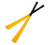 HOUDERCO Yellow Smooth Transitions Sessions Practice for and Personal Nylon Jazz Drum Brushes Kits Cajon with Volume and Tone Control, Wave Shaped Bristles Professional