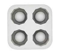 Houdini Shot Glass Ice Mold, Makes 4 Frozen Shot Glasses, Gray