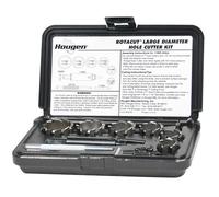 Hougen 11078 RotaCut Large Diameter Hole Cutter Kit - Fractional, 9 Piece 7/8 to 1-1/2" Cutter Diameter 1/2" Cutting Depth