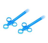Houhounb Lube Tube Spritzen für Gleitgel Lubricant Schmiermittel Applicator Syringe Shooter Launcher Wiederverwendbar für Männer Frau Anus und Vagina Reinigungswerkzeuge, Blau,2 Stuck