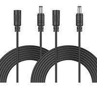 HOUHUI 2-Pack 3m DC Extension Cord 5.5x2.1mm, Male to Female 12V-24V Cable
