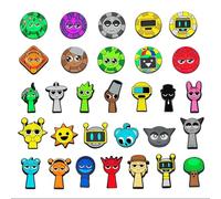 HOUJW 30Pcs Cute Shoe Charms for Clogs for Shoe Decorations Sandals Accessories Cute Accessories Cartoon Shoes Craft DIY Birthday Party Favor (A,30Pcs)