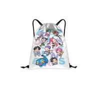 HOUJW Animation Pattern Backpack For Womens and Mens, Drawstring Bag Animation Drama Comedy Printing Bags Outdoor Travel Cartoon Bag School Storage (A,One Size)