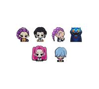 HOUJW Cute Cartoon Key Decoration Hanging Ornament, Anime Figure Keyring Accessories,Keychain for Key (A,6Pcs)