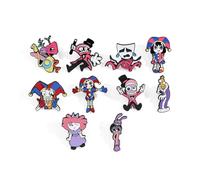 HOUJW Cute Cartoon Key Decoration Hanging Ornament, Anime Figure Keyring Accessories,Keychain for Key (A,10Pcs)