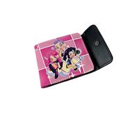 HOUJW Cute Cartoon Print PU Leather Wallet,Leather Bi-Fold Short Wallet (E,One Size)