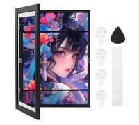 Houkary Kids Art Frames, A3 Front Opening Kids Artwork Display Frame, Fillable Kids Picture Frame 46x34 cm, A3 Photo Frame for 150 Pictures, Ideal for Children's Drawings, Kids Art Projects (Black)
