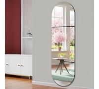 Houkiper Full Length Mirror, Self Adhesive Wall Mirror Long Full Body Mirrors for Walls Frameless Stick on Mirrors for Wardrobe Doors Bedrooms Living Room Gym Hallway, 30x30cm, 4PCS