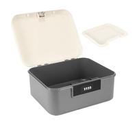 Houkiper Lockable Storage Box, Lockable Money Box with Combination Large Medication Lock Box, Storage Box with Lock for Medicines Food Phone Office Travel Documents