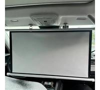 HOUKOIKBUG Projector Screen 30" 40" Portable Projector Screen For Car, Manual Pull Down Roll Up Mini Movie Screen, 16:9, 4K HD Projection Screen For Fitting Car, Travel, Camping(40in)
