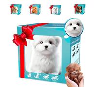 HOUKUNKA 2026 Upgrade Robot Puppy, My Realistic Robot Puppy Dog, Interactive Pet Companion with Expressive Gestures Walking, Barking, Tail Wagging for Kids, Seniors & Pet Lovers (C*1)