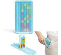 HOUKUNKA Mini Color Stack Challenge - Portable Brain Teaser Travel Game with 40 Color Rings, Compact Stack and Sort Color Ring Challenge, Perfect Fun Gift for Focus and Logic Training (1PC)