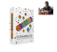 HOUKUNKA Shuffling The Dice-Driven Word Game, Fast-Paced Adult Party Game for Family Fun for 1-5 Players, Scrambled Dice Word Game, Fun Brain Exercise for Parties & Family Nights (1pc)