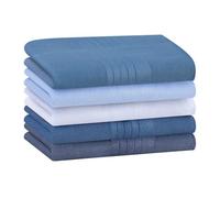 HOULIFE Cotton Men’s Handkerchiefs Solid Color Handkerchief for Men Soft Mens Hanky Pocket Square for Grooms Wedding Party Prom