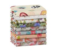 HOULIFE Flower Handkerchief for Women Cotton Handkerchiefs for Women Vintage Handkerchiefs Floral Handkerchiefs for Women Retro Handkerchief for Women, Colour: 1-9 pieces, M
