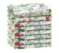 HOULIFE Handkerchiefs for Women Soft Cotton Handkerchief for Women Floral Handkerchief for Women Vintage Handkerchief Floral Handkerchief, Colour: 2-8 pieces, M