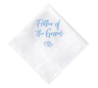 HOULIFE Wedding Handkerchief Mother of Bride Gift, Something Blue for Bride